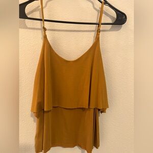 Layered adjustable strap tank top